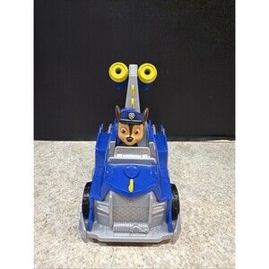 Paw Patrol CHASE Rescue Knights Deluxe Vehicle, Figure & Canon- no darts